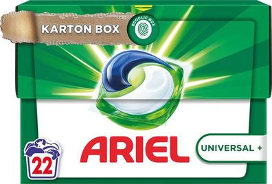 Ariel All-in-1 Pods Universal + , Vollwaschmittel-Tabs 22 WG