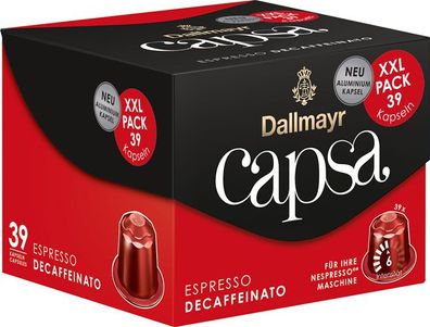 Dallmayr Capsa Espresso Decaffeinato 6 XXL, koffeinfrei, Nespresso-kompatibel, 3