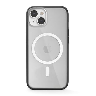 Woodcessories Clear Case MagSafe für iPhone 14 - Schwarz / Transparent