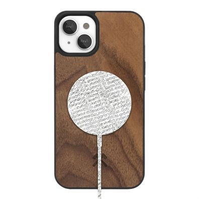 Woodcessories Bumper Case MagSafe für iPhone 14 Plus - Walnut