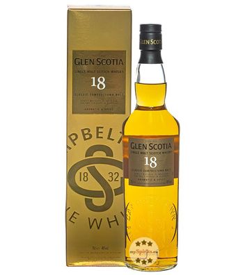 Glen Scotia 18 Jahre Single Malt Whisky (46 % Vol., 0,7 Liter) (46 % Vol., hide)