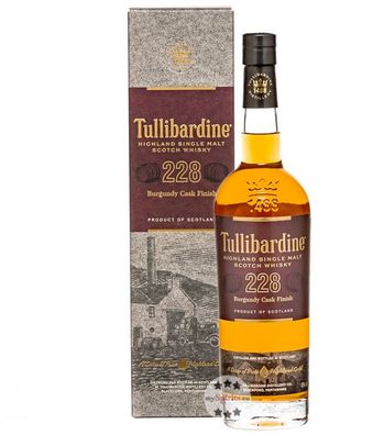 Tullibardine 228 Burgundy Cask Finish Highland Single Malt Whisky (43 % Vol., 0,7 Lit