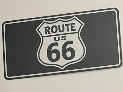 Route 66 Schild Kennzeichen Deko ca 15x25cm