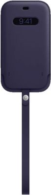 Apple Lederhülle mit MagSafe, DE Händler (für iPhone 12 Pro Max) - Dunkelviolett