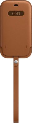 Apple Lederhülle mit MagSafe, DE Händler (für iPhone 12 | 12 Pro) - Sattelbraun