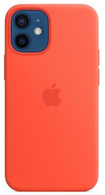 Apple Silikon Case mit MagSafe (für iPhone 12 Mini) - Leuchtorange - 5.4 Zoll
