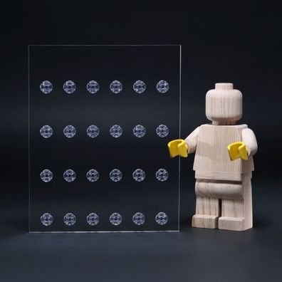24er Inlay für IKEA Västanhed Rahmen 20 x 25 designed für LEGO® minifiguren Platz