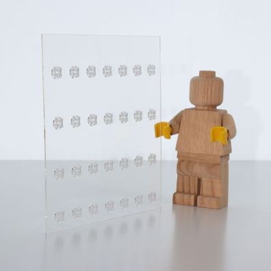 28er Inlay für IKEA RIBBA Rahmen 23 x 23 designed für LEGO® minifiguren Platz für