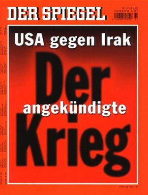 Der Spiegel Nr. 37 / 2002 - USA gegen Irak. Der angekündigte Krieg
