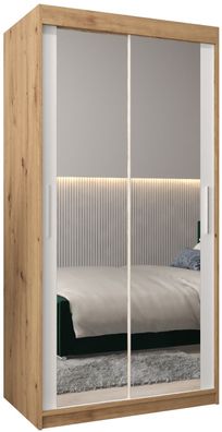 Kleiderschrank, Schiebetürenschrank, Schlafzimmer, Schrank TOKYO 3 100 cm