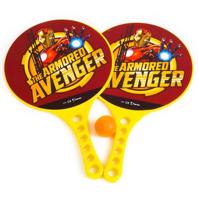 Marvel Avengers Beachball Set Iron Man Ballspiel Strand Tennis Schläger