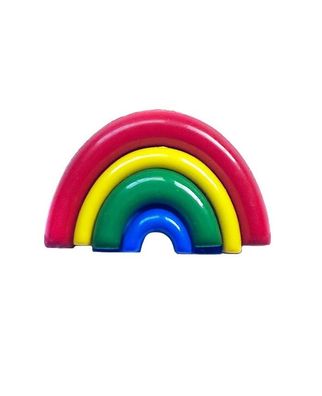 Kunststoffknopf Regenbogen 18mm Firma Dill