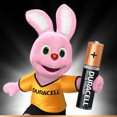 Duracell Plus Power Alkali-Batterie AAA (LR03) MN2400 1,5 V (4er Blister)