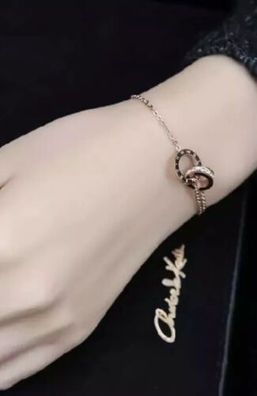 Armband Damen Armreif Römische Ziffern Zahlen Luxus Edelstahl Silber Numbers