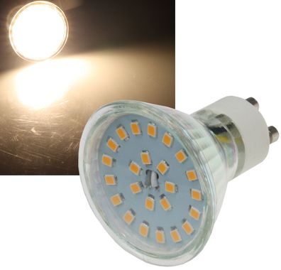 ChiliTec LED Strahler GU10 H55 SMD 120°, 3000k, 400lm, 230V/5W, warmweiß