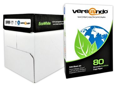 versando EcoWhite Kopierpapier A4 80g (500 Blatt)