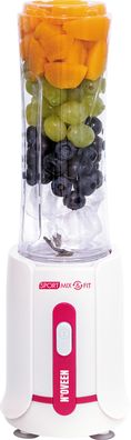 Noveen Mini Mixer Smoothie Maker/ Mixer Pinsel 300 Watt mit 2 Wasserflaschen, rosa