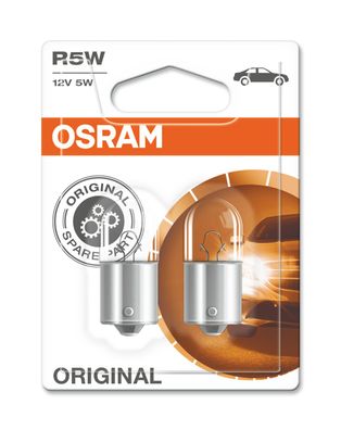 OSRAM Original R5W BA15s 12 V/5 W (2er Blister)