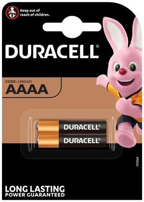 Duracell Ultra Alkali Batterie AAAA LR8D425 1,5 V (2er Blister)