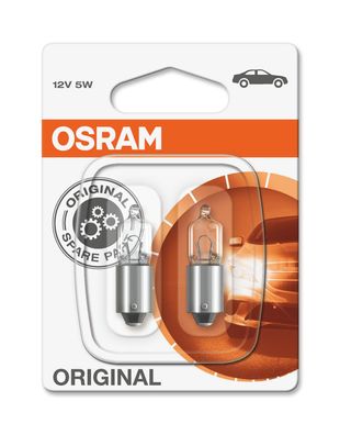 OSRAM Original Miniwatt BA9s 12 V/5 W (2er Blister)