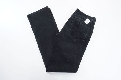 Calvin Klein Jeans CWA100 Damen Hose W28 L34 28/34 schwarz Bootcut Cord F3149
