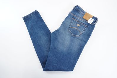 Armani Jeans Lotus Damen Hose W30 L30 30/30 blau stonewash gerade Stretch F3150