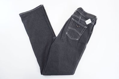 Armani Jeans J75P7 Damen Hose W30 L32 30/32 schwarz grau stonewash Stretch F3157