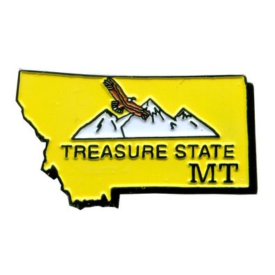 USA Montana Helena MT Treasure US State Metall Edel Pin Anstecker 0691