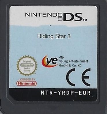 Riding Star 3 ye dtp young entertainment Nintendo DS DS Lite Dsi 3DS ...