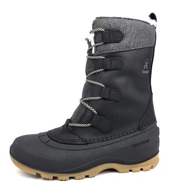 Kamik Snogem Damenschuhe Stiefel Schnürer Schwarz Freizeit