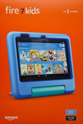 Amazon Fire 7 Kids Edition-Tablet (2022) 17,7 cm (7 Zoll) Display, 16 GB, blaue ...
