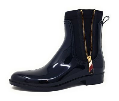 Tommy Hilfiger Material Mix Rain Gummistiefel Schwarz