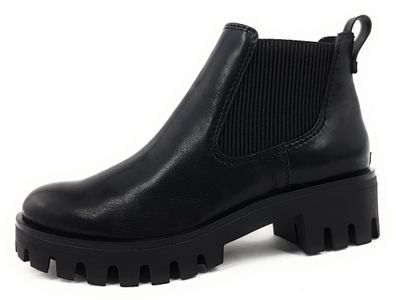 Tamaris Damenschuhe Stiefeletten Schlupfstiefel Chelsea Boot Schwarz Freizeit