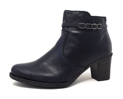 Rieker Damenschuhe Stiefel Elegant Stiefelette Blau