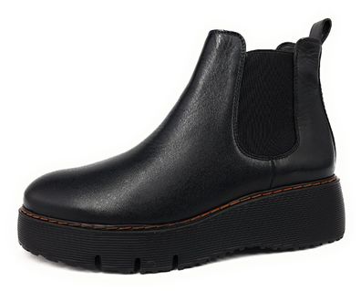 Paul Green Damenschuhe Stiefeletten Schlupfstiefel Chelsea Boot Schwarz Freizeit