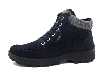 Ara Saas-Fee Damenschuhe Schnürstiefel Blau Freizeit