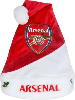Arsenal London FC Santa Claus Hat Weihnachtsmann Nikolaus Mütze 5051586171337