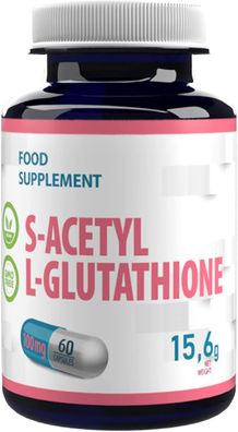 Hepatica S-Acetyl L-Glutathione 100mg 60 Vegan Capsules