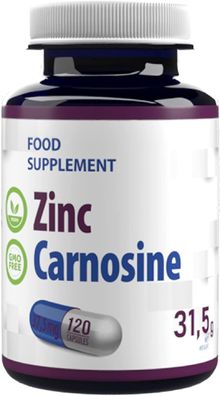 Hepatica Zink L-Carnosin 120 Vegan Kapseln, Laborgeprüft, Hochdosiert, Nicht GVO