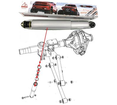 hinterer Stoßdämpfer Trail Performance RAM 1500 (Gen.5)