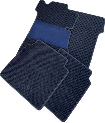 Fußmatten für Mercedes S-Klasse W140 / C140 in Rips ultramarin / dunkelblau