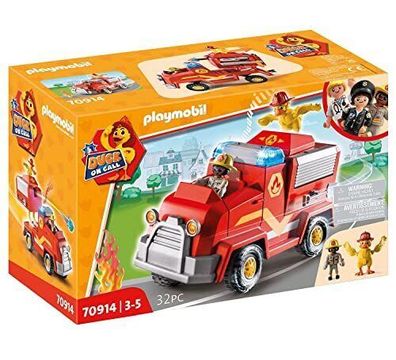 Playmobil 70914 Duck on Call Feuerwehr Einsatzfahrzeug Spielzeugauto 32 Teile