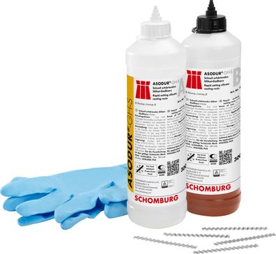 Schomburg ASODUR-GH-S 600 ml Silikat-Gießharz Harz Estrichrisse Estrichharz