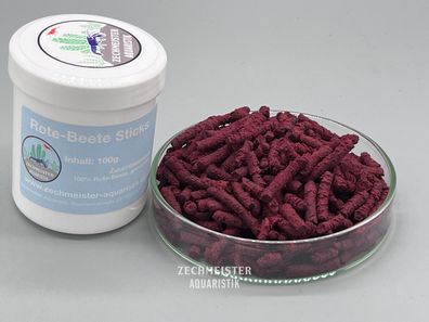 Rote-Beete Sticks für Garnelen, Krebse & Welse 100% natürlich, ohne Zusätze