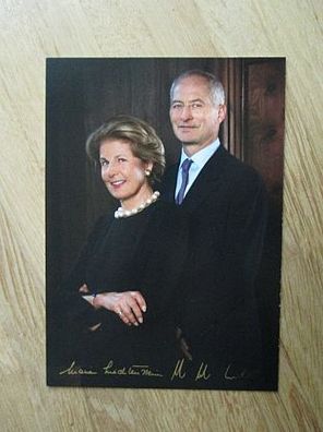 Fürst Hans-Adam II. von und zu Liechtenstein - handsigniertes Autogramm!!!