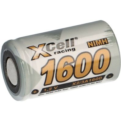 XCell Akku 2/3 A 1,2V / 1600mAh NiMh Hochstrom