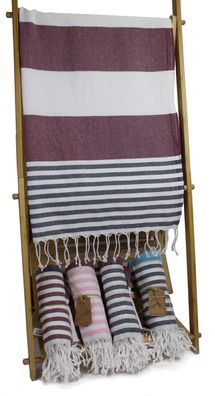 Coton d´Or Cotton Beach Peshtemal Handtücher 95x185 - Candy Stripes & Awning