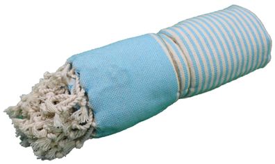 Peshtemal-Baumwollhandtücher 95x185 - einfarbig mit bengalischem Streifenmuster