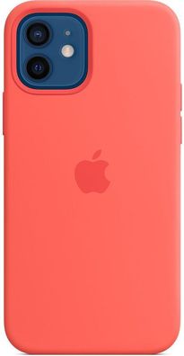 Apple MHL03ZM/ A Magsafe Silikon Cover Hülle für iPhone 12 / Pro - zitrus pink