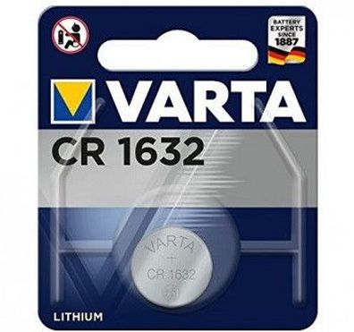 VARTA CR1632 3V Lithium Knopfzelle Batterie CR 1632 1er Blister
